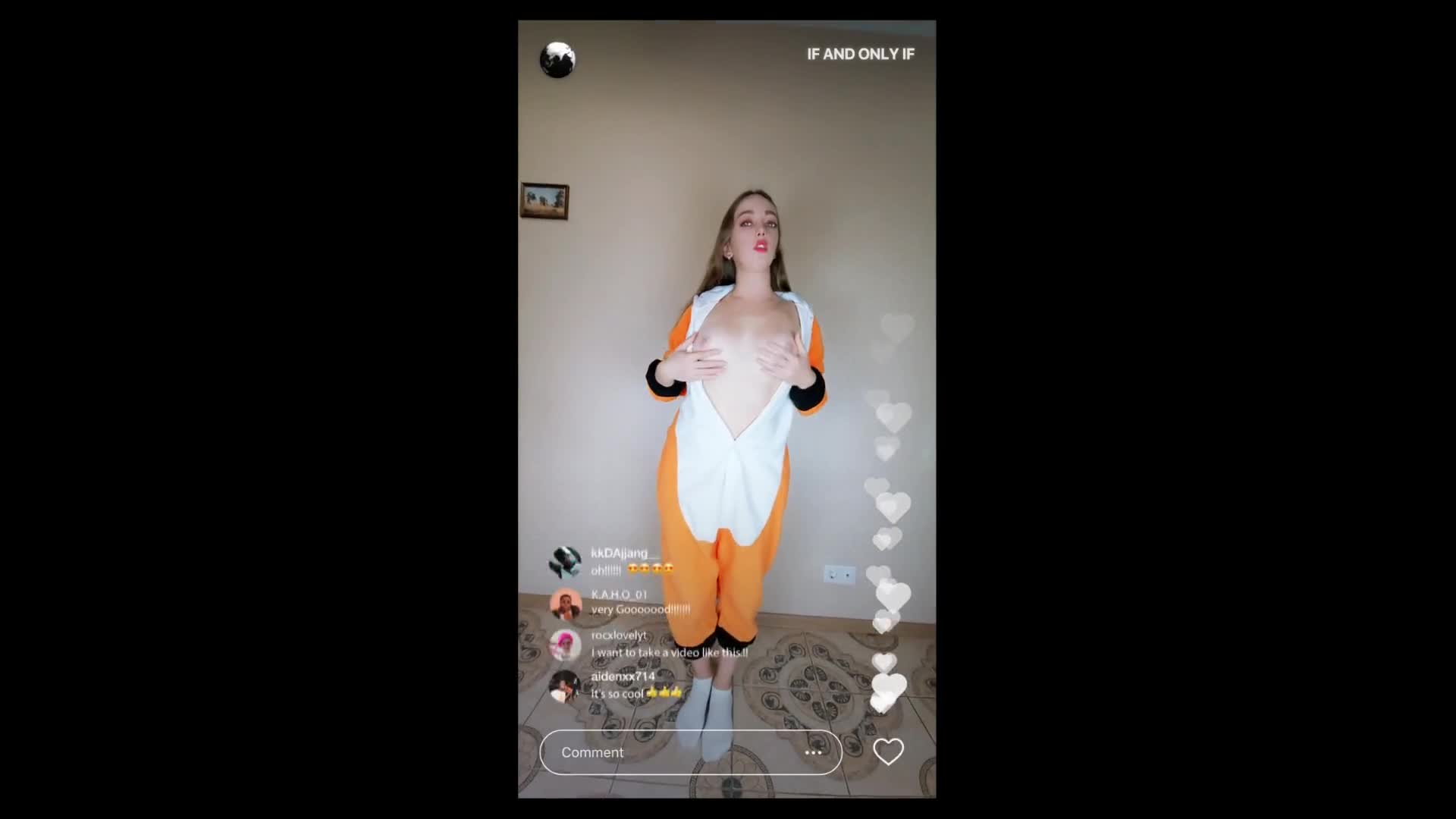 TIKTOK CHALLENGE - my stepbrother visited me last weekend and we did a live stream of me sucking his